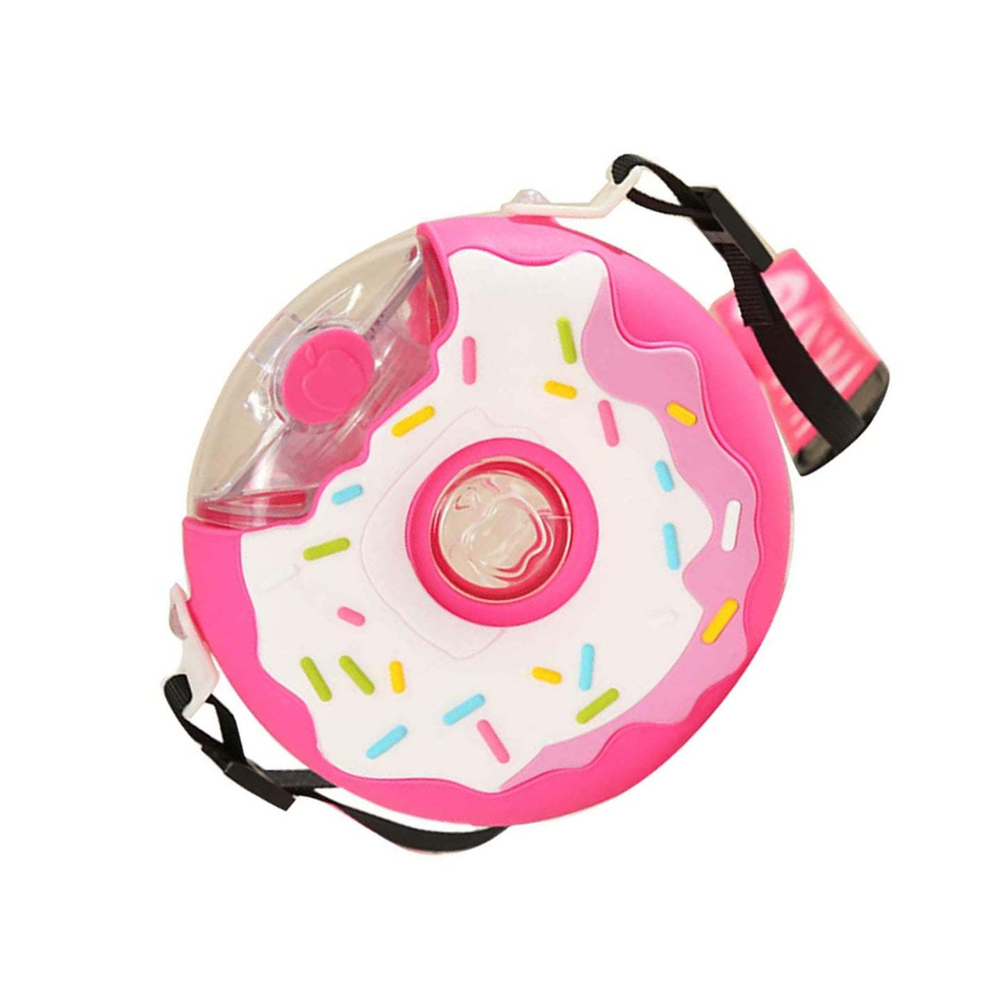 Donut Sprinkle Water Bottle with carry strap